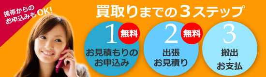 買取までの3ステップ